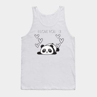 Panda I Love You Tank Top